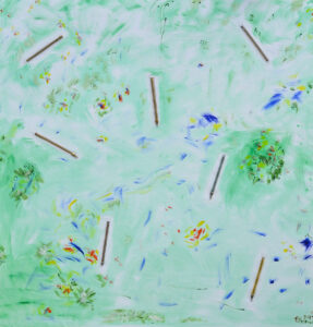 Le jardin 140x140 cm 2017